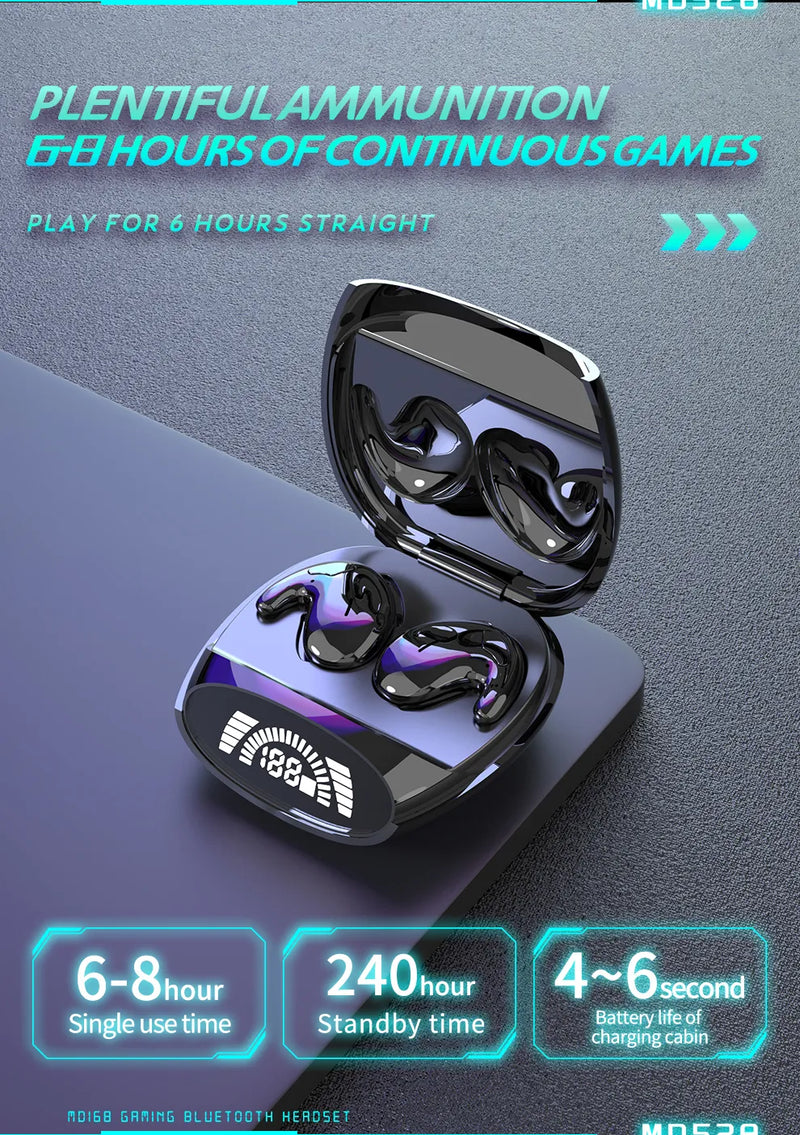 Moderno Mini Fones De Ouvido Sem Fio, Fones De Ouvido Invisíveis , Cancelamento De Ruído , Fone De Ouvido Minúsculo, som Esportivo, Bluetooth 5.3.