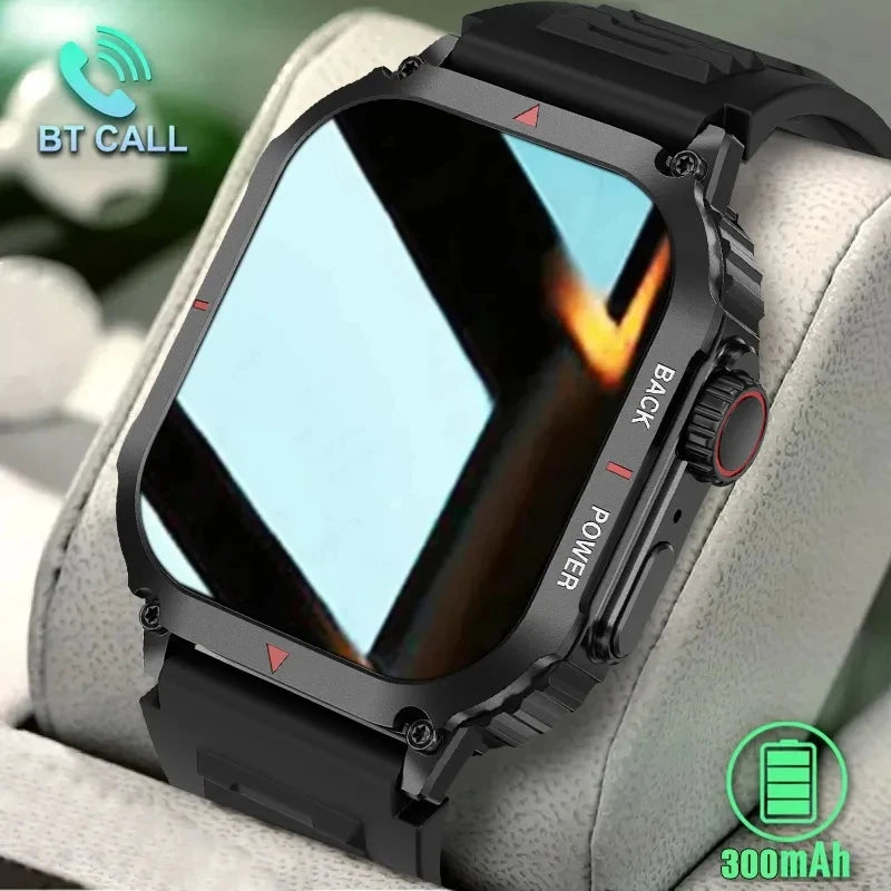 Relógio Inteligente  , Impermeável, Bluetooth Call Smartwatch, Pressão Arterial, GPS, Trajetória de Movimento, Militar, Android, IOS, 2023