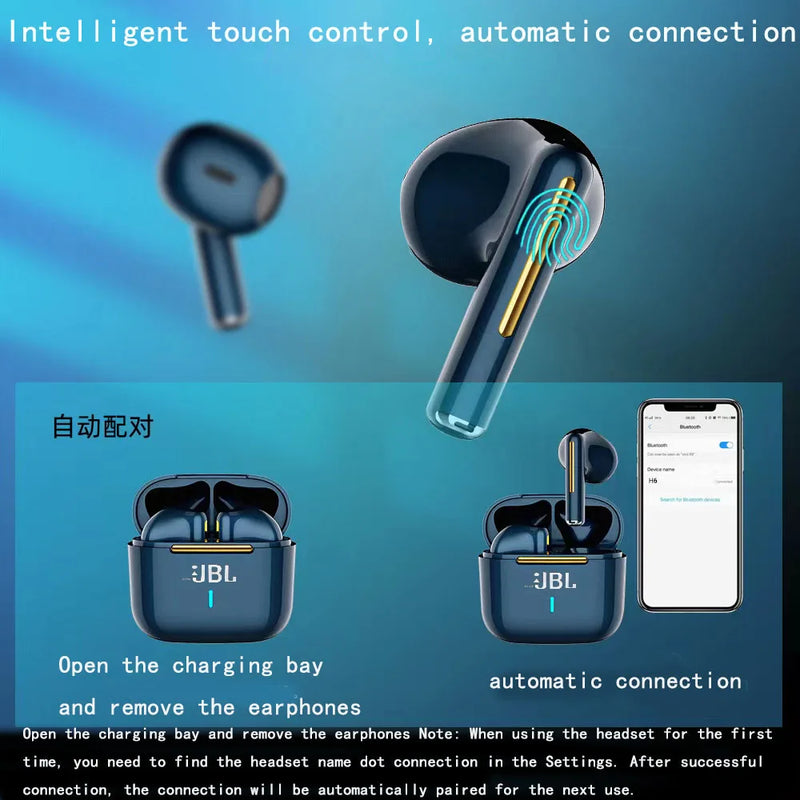 Fones De Ouvido JBL a prova d'água com , Bluetooth . Controle no toque do Fones De Ouvido, para , Jogo De Esportes, Musica , Original wwJBL.